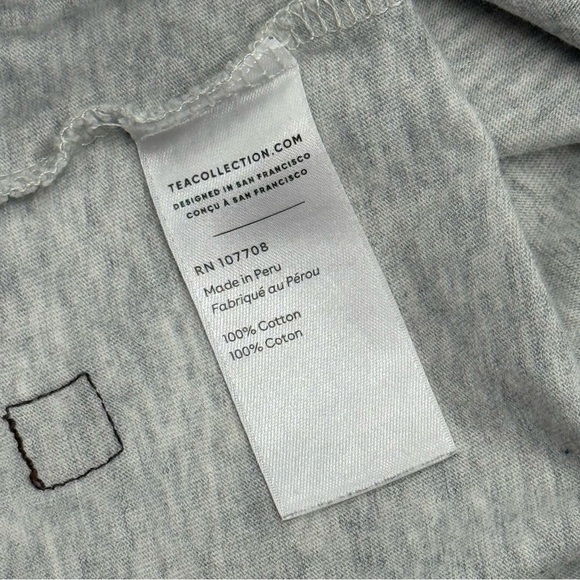 Tea Collection Kids Artsy Colorful Rabbit Long Sleeve Shirt 5 Grey, Blue, Pink - Picture 6 of 10